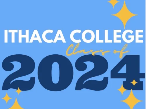 The words Ithaca College Class of 2024
