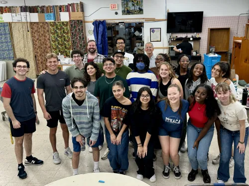 The Park Scholars posing after a hard days work