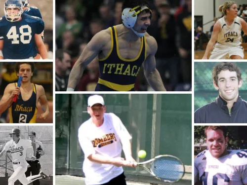 Collage of 8 student athletes