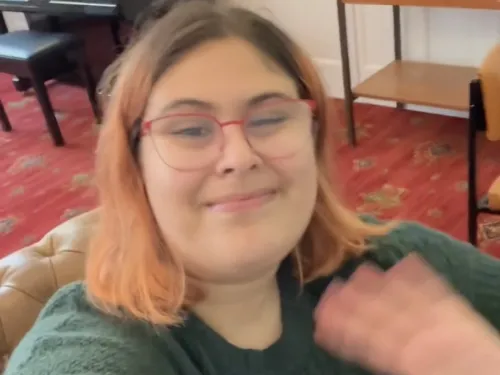 Natalie in common room