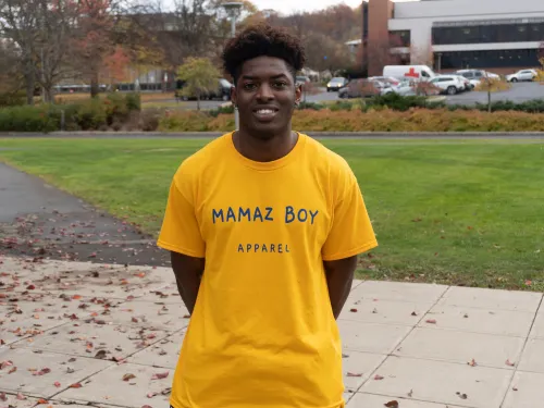 Image of Liguori Flanagan '24 Wearing Mamaz Boy Apparel