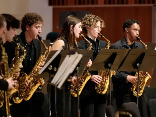 students in an ensemble