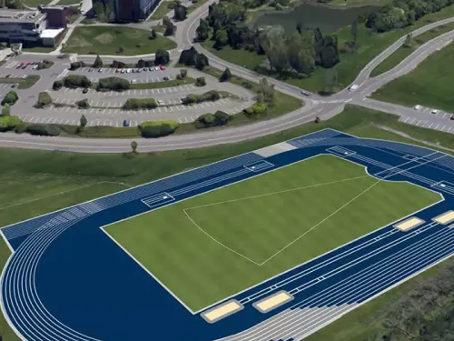 Rendering of the new IC trac