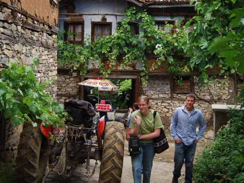 Students in Turkish Village