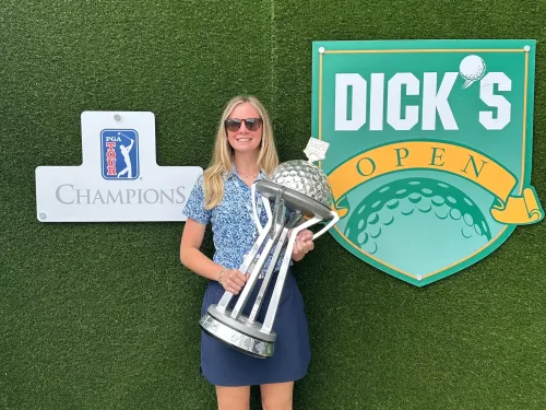 Madison with PGA trophy