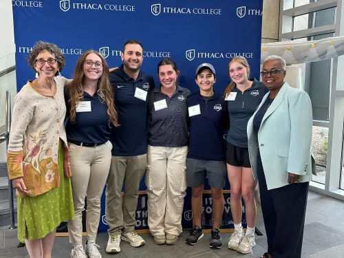 2nd year AT students with President