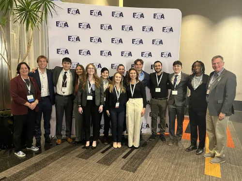 AT faculty with our students at EATA