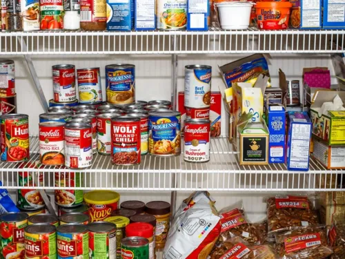 Pantry full of food