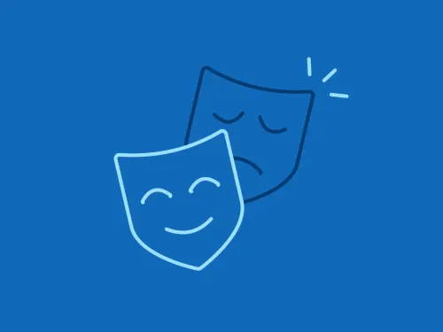 comedy drama masks icon