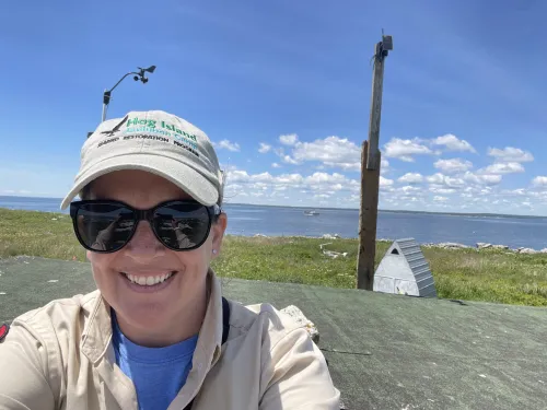 Justine teaching in Maine