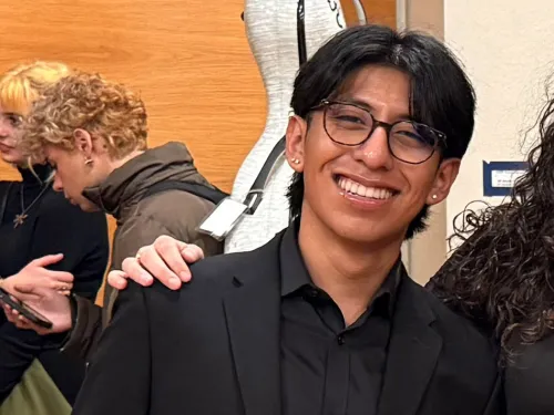 Marvin with his violin