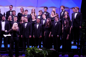 students in choir