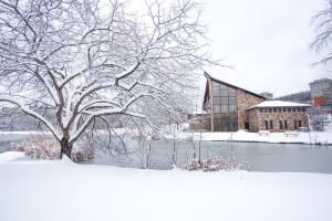 muller chapel in snow