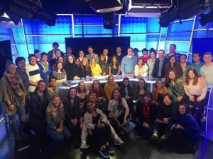 students producing election night tv