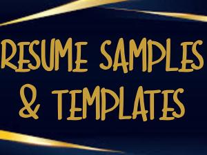 Resume Samples & Templates