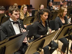 Students playing in Concert Band