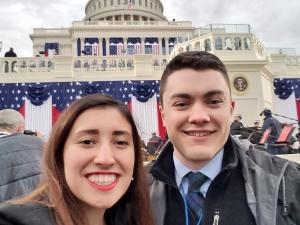 A team of 10 Ithaca students reported on the inauguration of Donald Trump for PBS NewsHour's website and social media. 