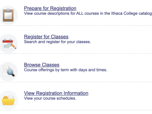 Screenshot of IC registration page