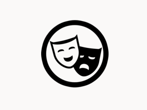 comedy drama masks icon