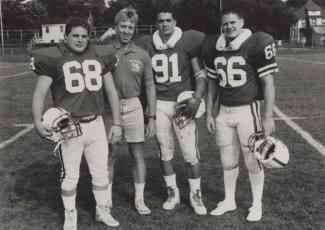 Dennis Kayser with 1988 captains