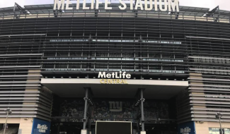 Exterior shot of MetLife Stadium