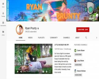 Ryan Prunty's Youtube page