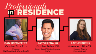 Professionals-in-residence poster