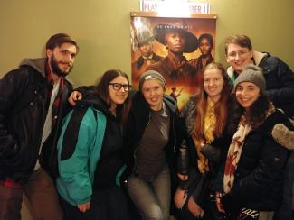 students attend Harriet movie