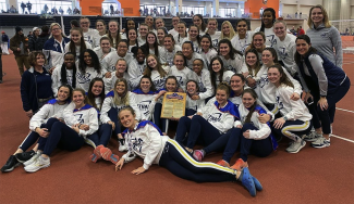Women's Track and Field celebration.