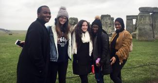 London Center Students at Stonehenge