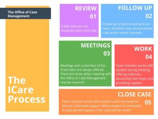 Flow chart of ICare processes after receiving a referral