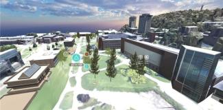 virtual version of the Ithaca College campus