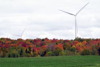 windmills in fall