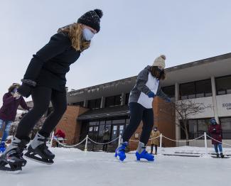 Students skating