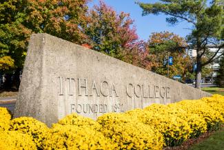 Ithaca College sign