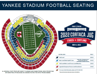 Campus Ticket Sales for 2022 Cortaca Jug at Yankee Stadium Now Open! -  Ithaca College Athletics