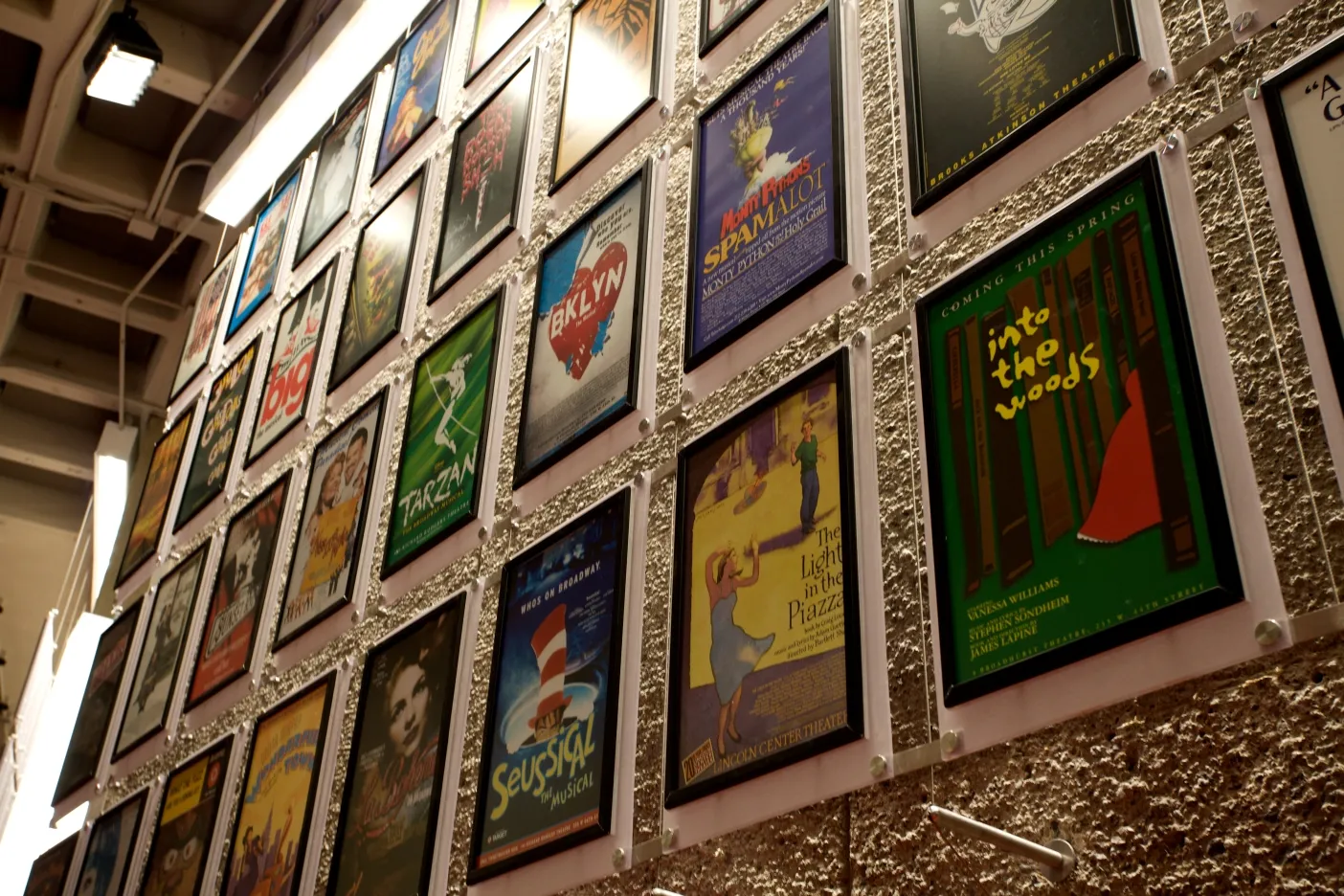 Theatre posters on a wall