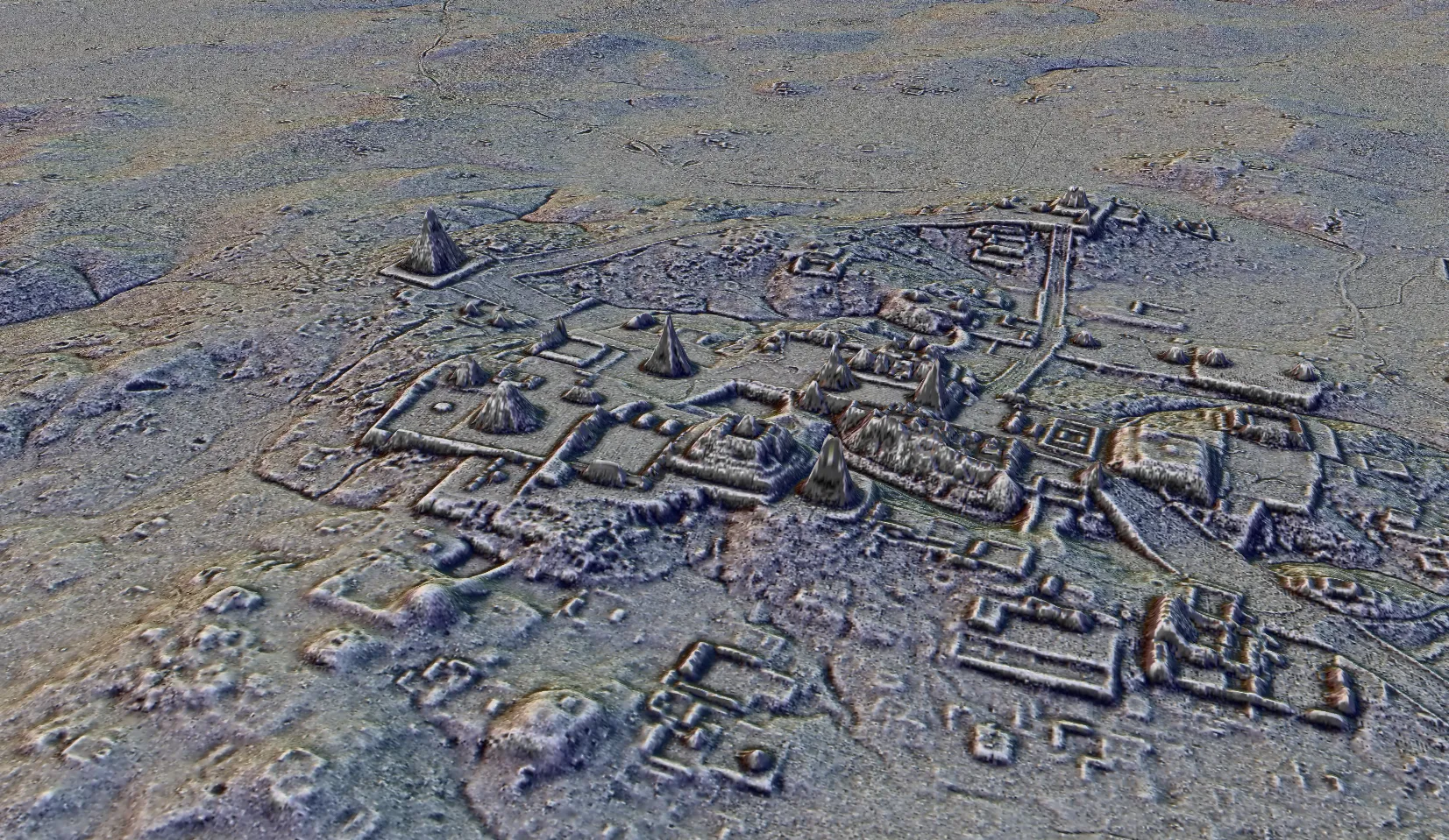 A 3-D scan of an archeological site in Tikal, Guatemala