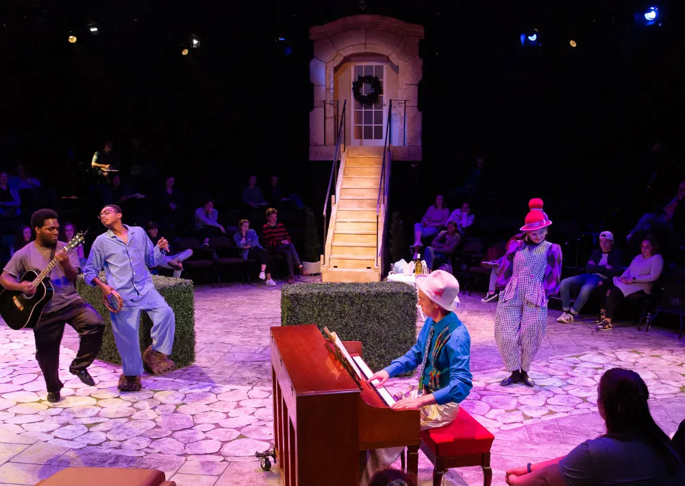 performers on a stage