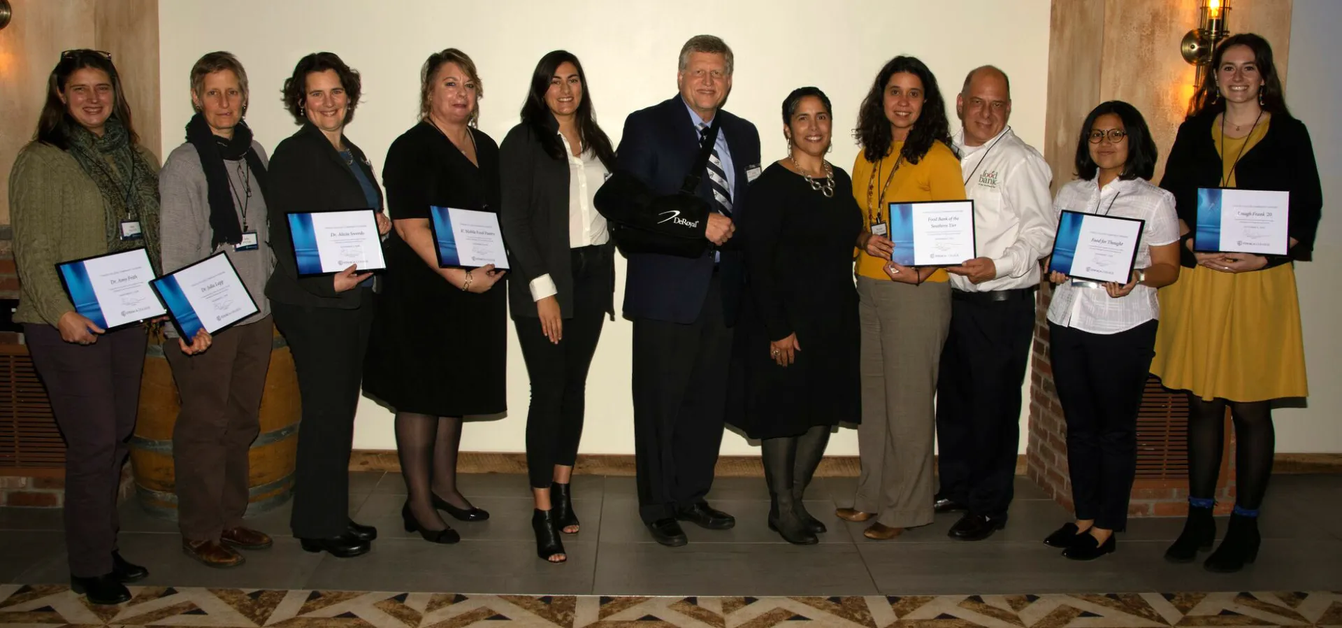 The honorees at Spotlight on Hunger