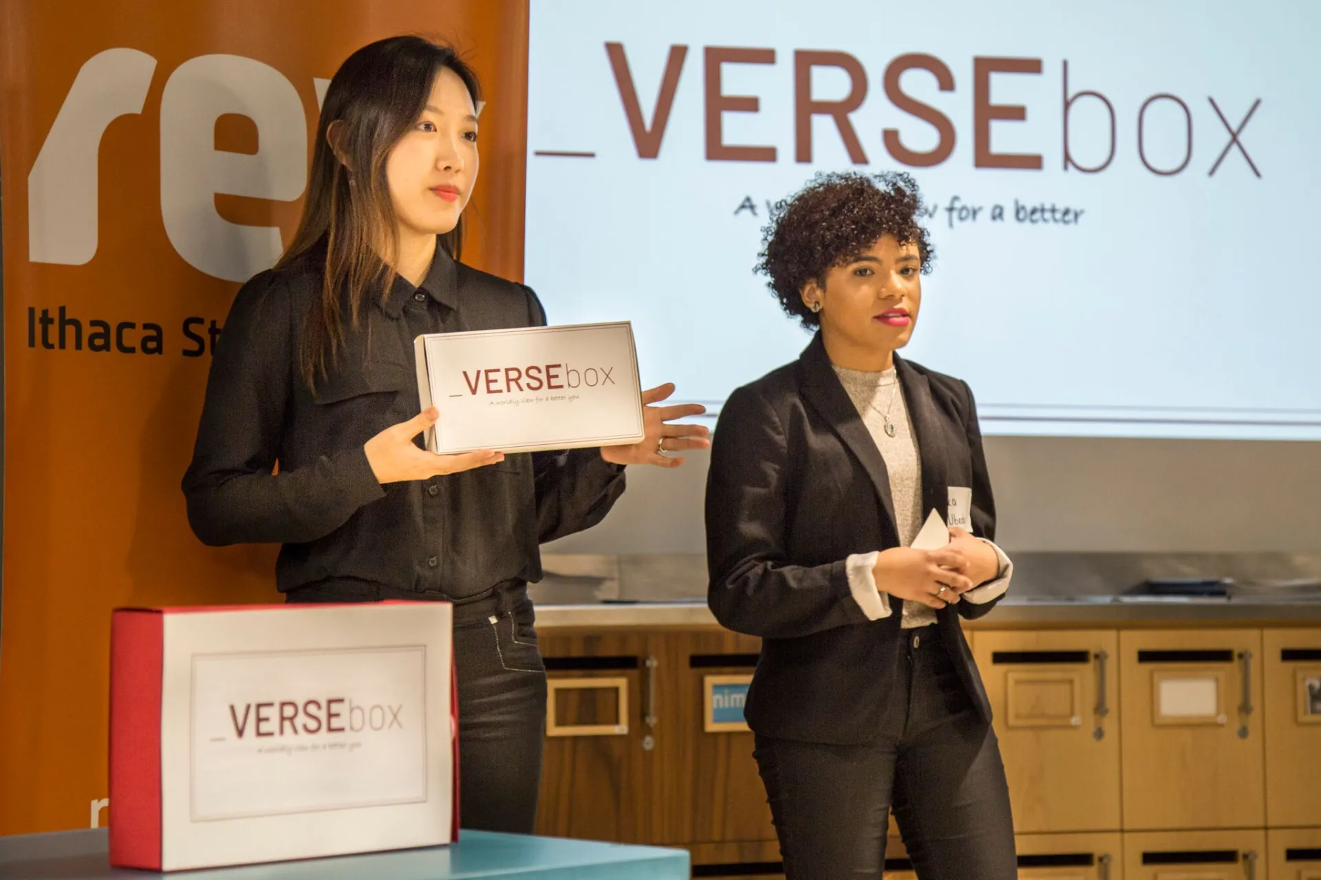 Students present their idea at Demo Day