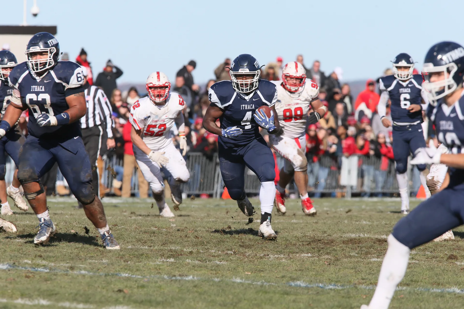Football players playing football
