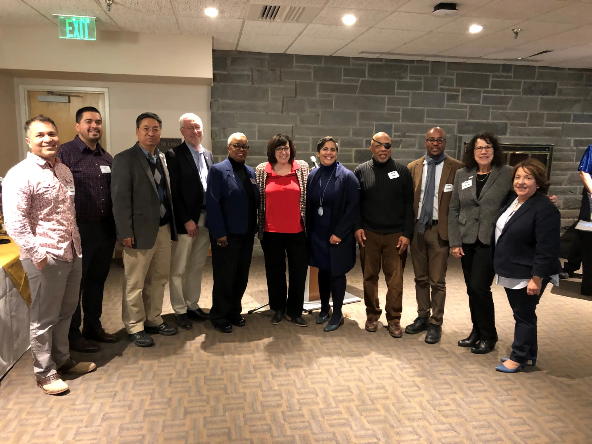 About 30 faculty and administrators from Ithaca College and Cornell gathered at the event.