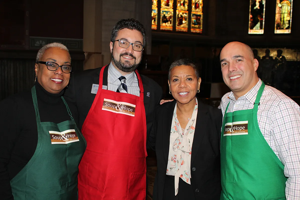IC senior leadership team at a Cornell event