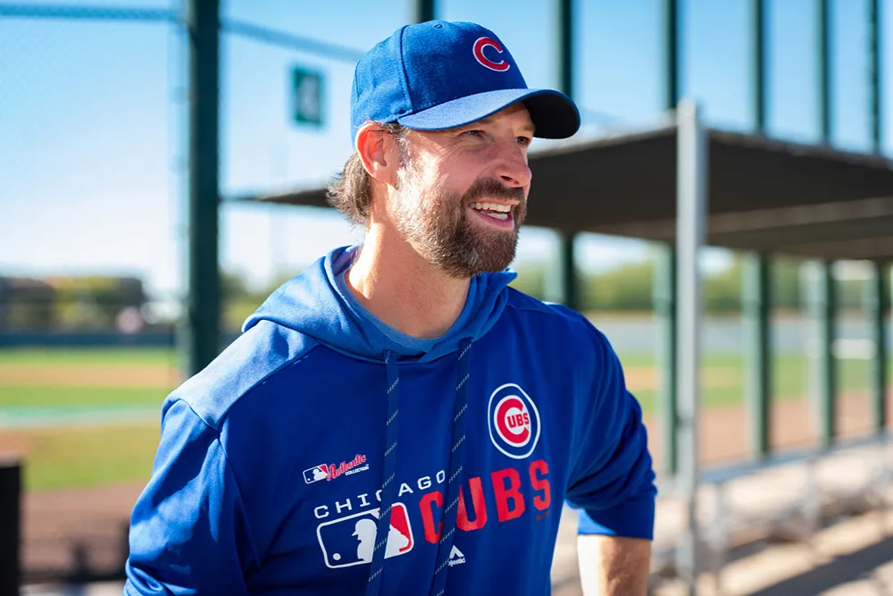 Josh Lifrak in Cubs gear