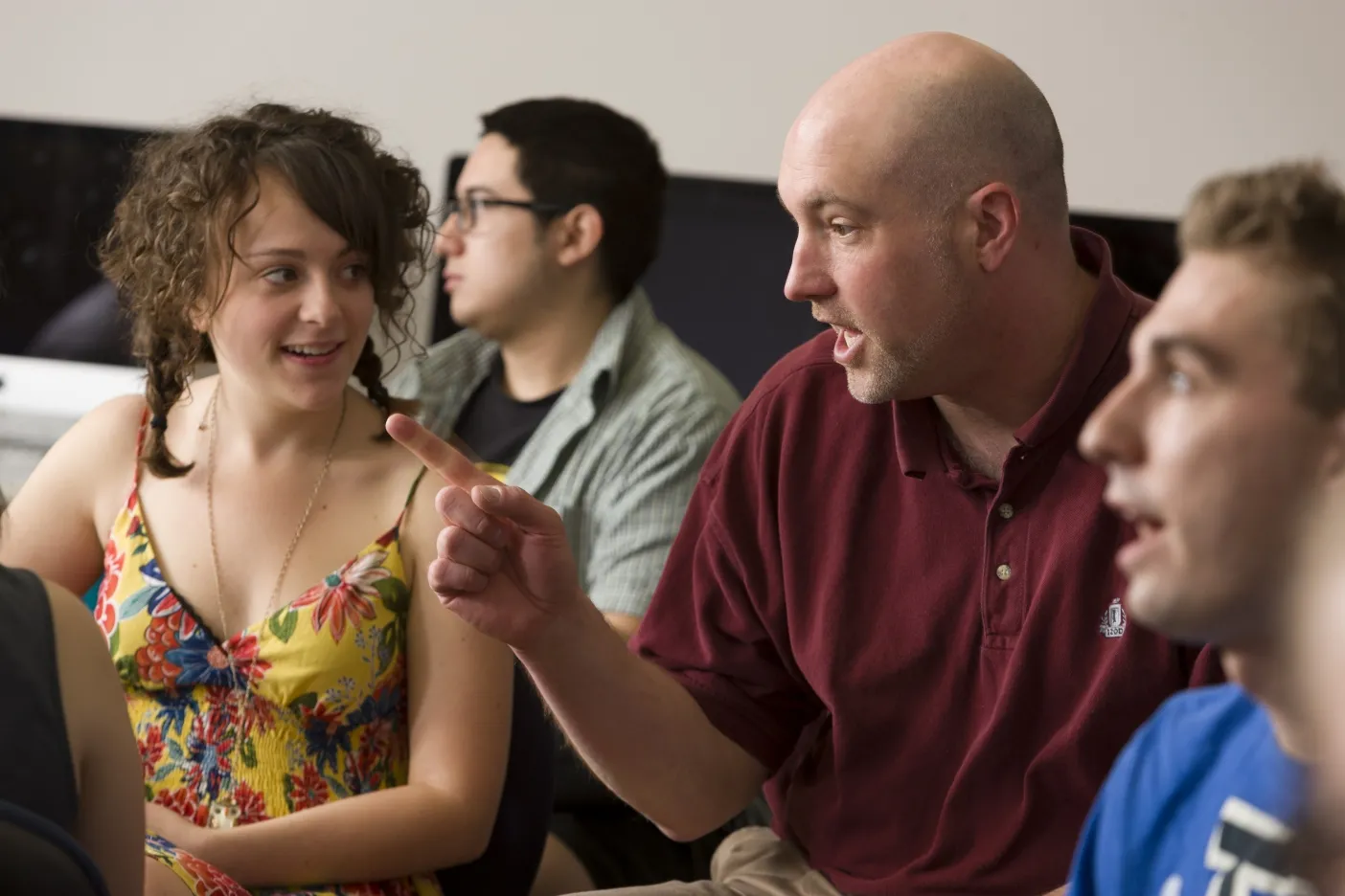 Proefssor Rada in class