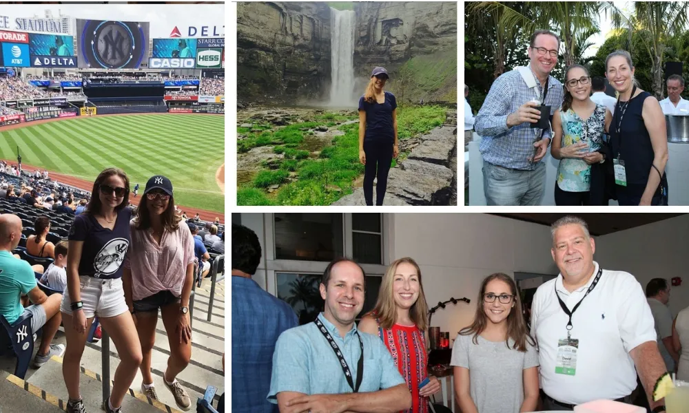 Photo collage of a young woman