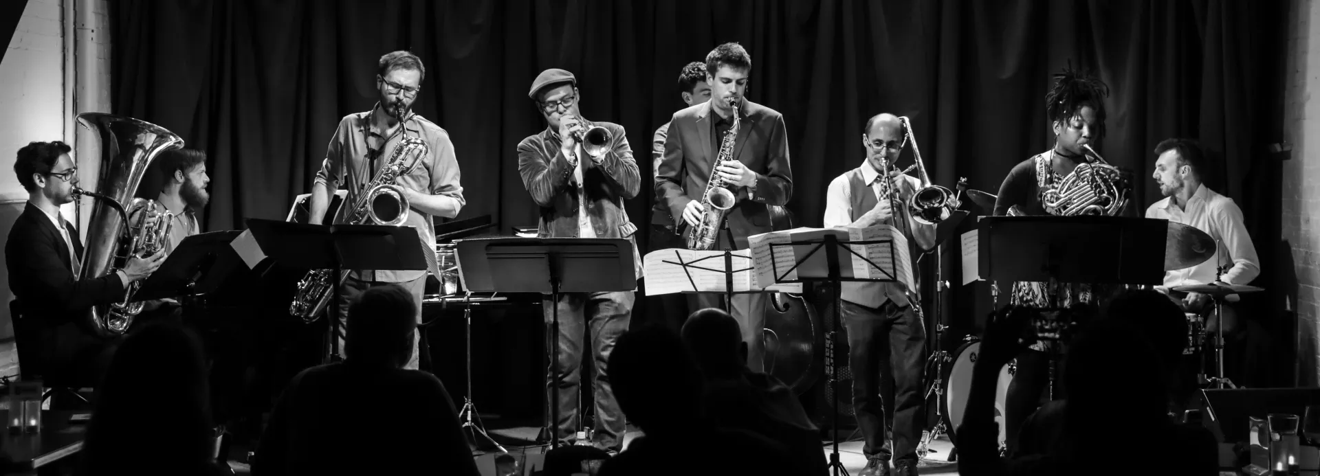 A jazz band performing