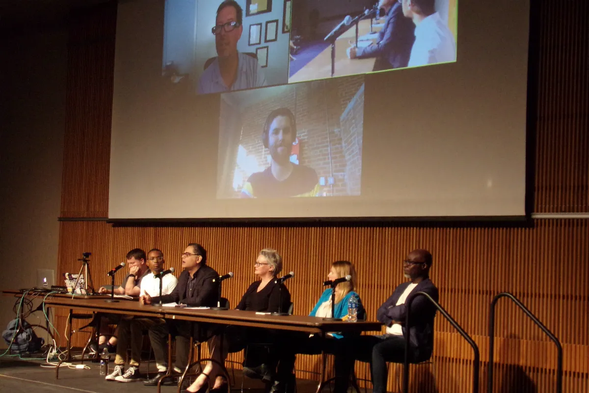 A group of people on a stage