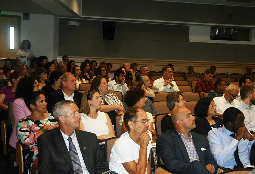audience in auditorium